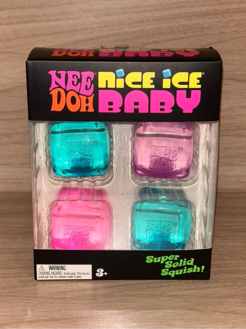 NeeDoh Nice Ice Baby 4 Pack Squish Cubes